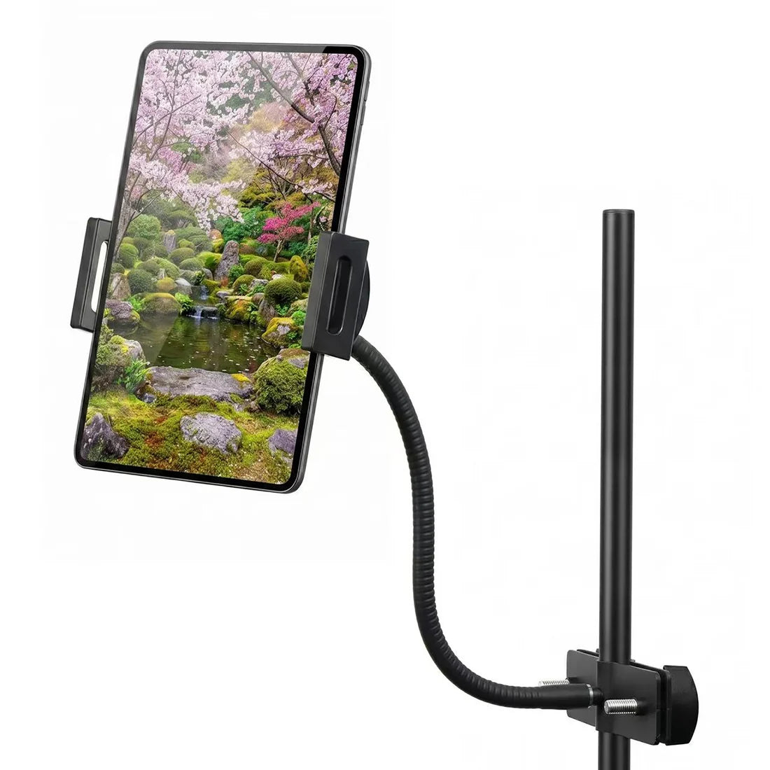 Support flexible à col de cygne de 8 pouces avec pince pour tablette/téléphone