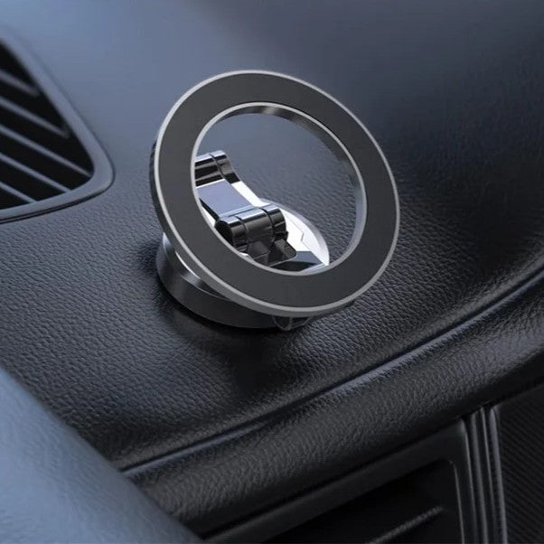 Support magnétique de téléphone voiture à bras multi‑articulations réglable pour tableau de bord